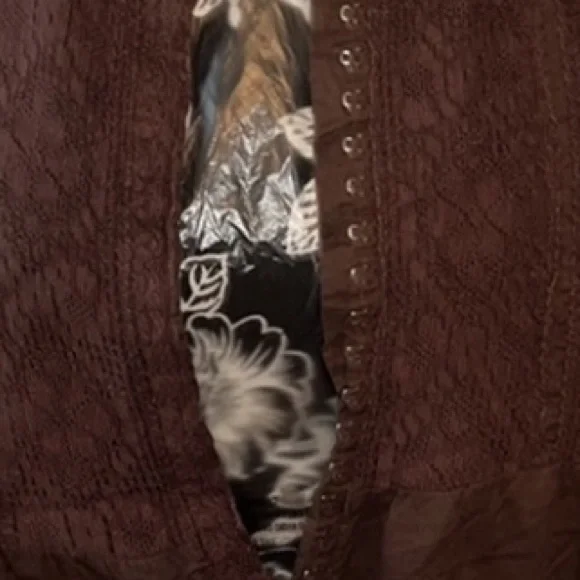 Caribbean Joe size large brown long sleeve top 100% cotton NWOT - Picture 7 of 10